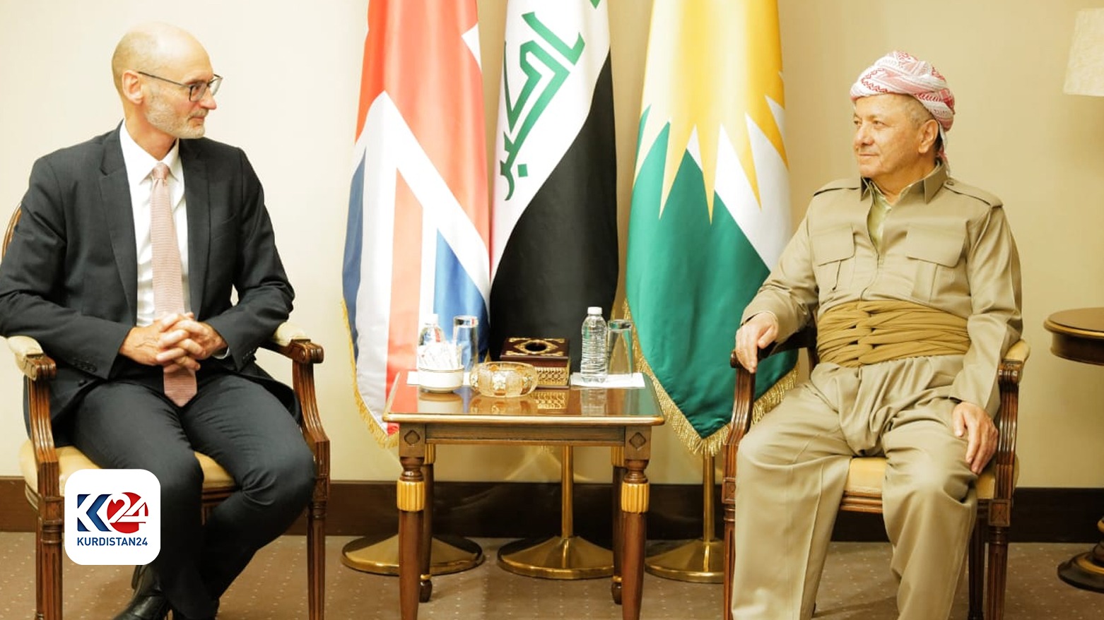 بغداد| الرئيس بارزاني يستقبل السفير البريطاني لدى العراق